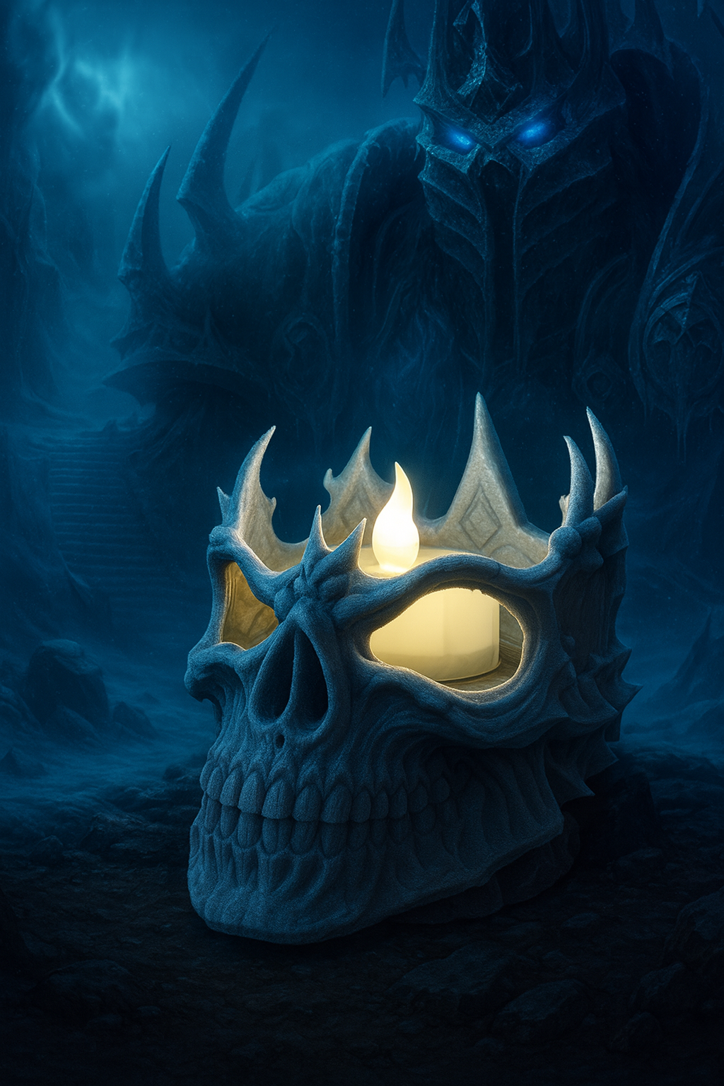 Світильник Череп короля-ліча LICH KING з World of Warcraft(WOW)