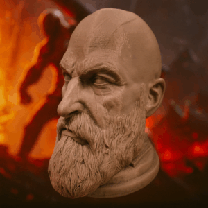 КРАТОС Kratos з гри "God of War" - 3Д Підставка під навушники | DIZZY 3D