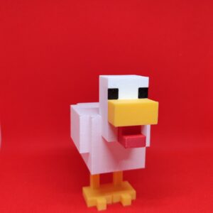 Фігурка "Курка з Minecraft" — яскравий декор у стилі піксельної гри