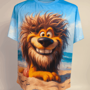 Футболка «Beach Lion» з веселим левом