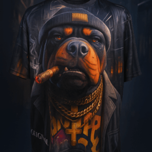 Футболка «Boss Dog» з гангстерським принтом