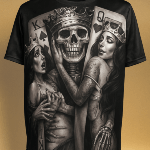 Футболка «King of Death» з готичним принтом