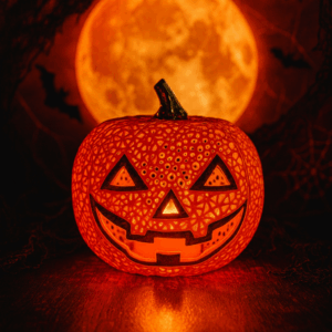 Гелоуїнський 3D-світильник із LED підсвіткою — гарбузка від Dizzy3D