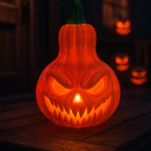 Світильник “Пекельний Гарбуз” — 3D-друкований декор для Хелловіну | Dizzy3D