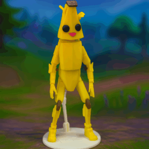 Фігурка Банан “Peely” з Fortnite — флексі Dummy13 із 3D-друку | Dizzy3D