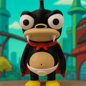 3D фігурка Нібблер (Жуйка) з мультсеріалу Футурама — колекційна іграшка | Dizzy3D