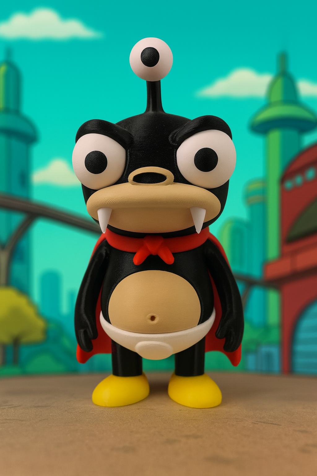 3D фігурка Нібблер (Жуйка) з мультсеріалу Футурама — колекційна іграшка | Dizzy3D