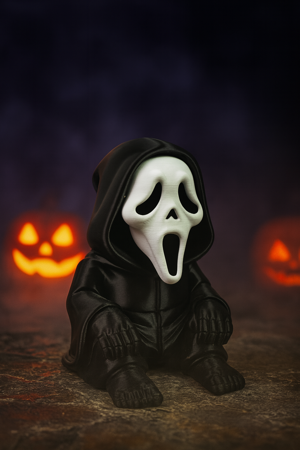 Фігурка Ghostface з фільму “Крик” — 3D-друкований сувенір і декор до Геловіну | Dizzy3D