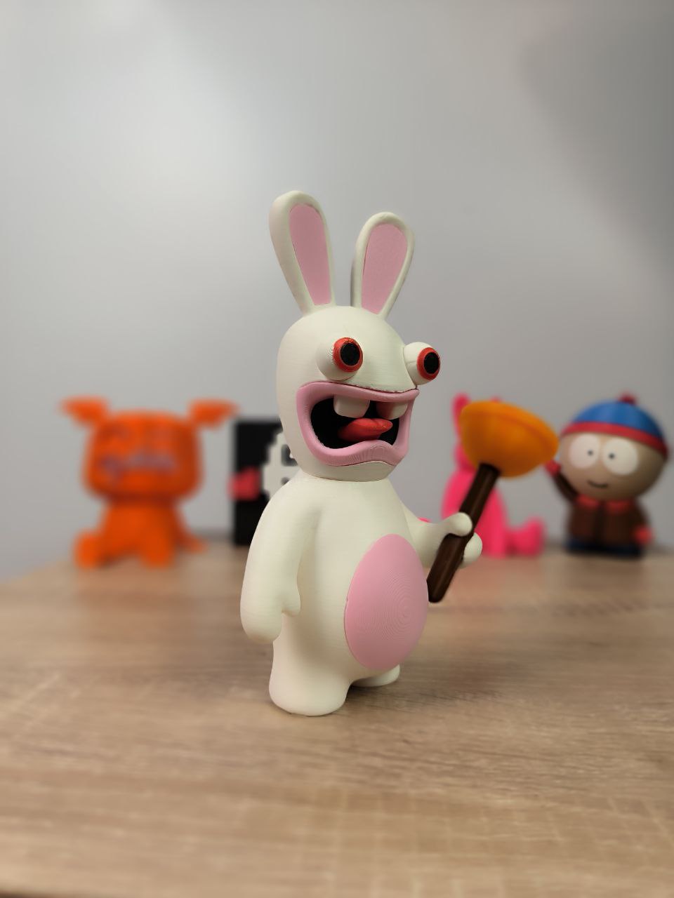 Фігурка Божевільного Кролика Rabbids — персонаж серії ігор Raving Rabbids | Dizzy3D - Зображення 3