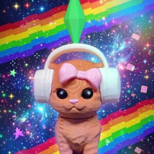 Фігурка Sims Cat 13 см з головою, що хитається (Баблхед) — Трендовий Мерч з TikTok!